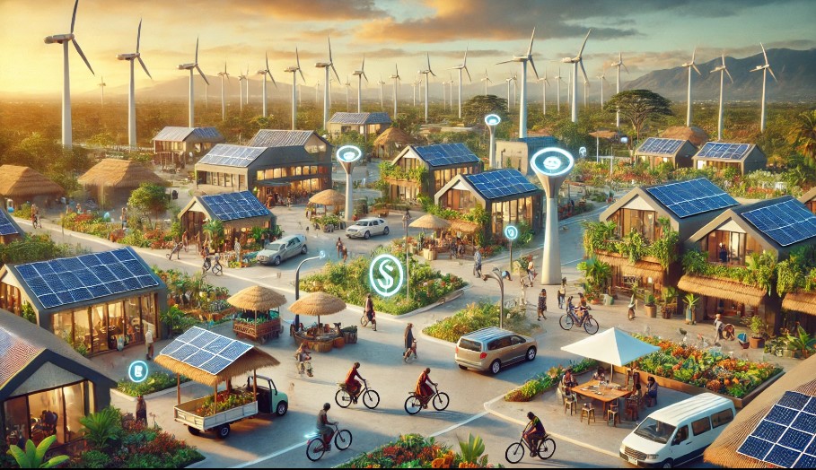 Piper Power's renewable energy solutions in an African village